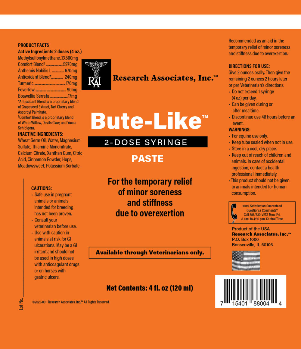 Bute-Like Paste 4 oz Label 2025