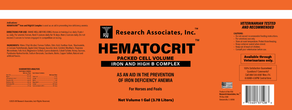 Hematocrit gallon label 2025